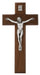 79-70 8 in. Walnut Stain Crucifix Boxed - McVan