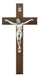 79-71 10 in. Walnut Stain Crucifix Boxed - McVan