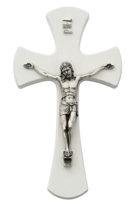 79-78 7 in. White Crucifix Boxed - McVan