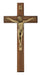 80-01 8 in. Beveled Walnut Crucifix Boxed - McVan