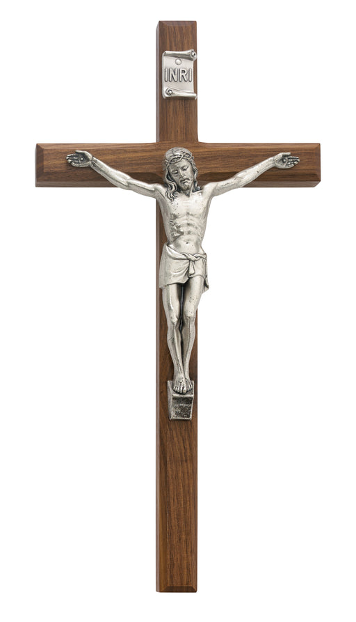 80-06 12 in. Walnut Crucifix Boxed - McVan
