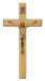 80-07 8" BEVELED OAK WITH ANTIQUE GOLD CORPUS CRUCIFIX BAGGED - McVan