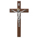 80-157 8 in. Walnut Crucifix Boxed - McVan