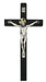 80-191 10in Black Painted Crucifix Boxed - McVan
