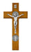 80-205 9" Walnut Stain Crucifix boxed - McVan