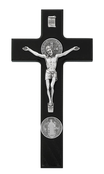 80-206 9" Black Wood Crucifix boxed - McVan