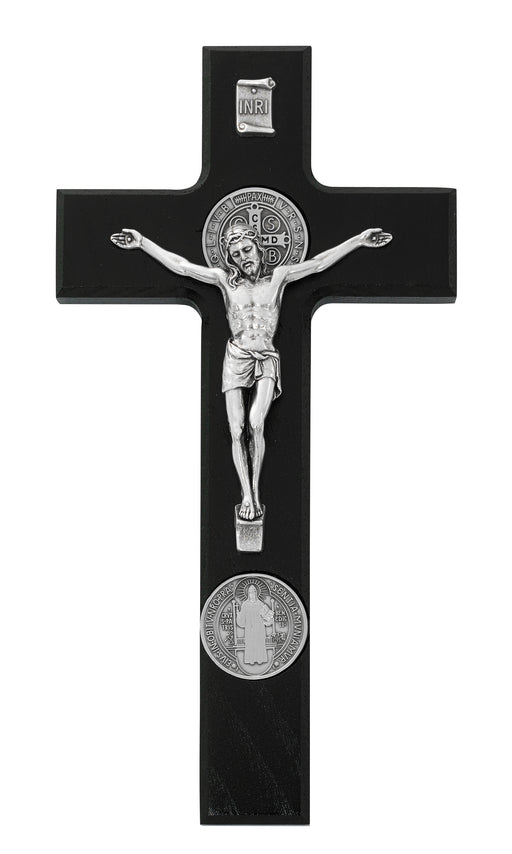 80-206 9" Black Wood Crucifix boxed - McVan