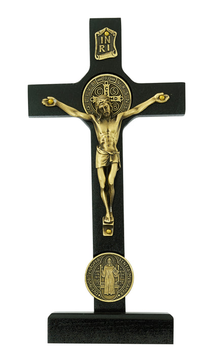 80-210 8" Walnut Standing Crucifix - McVan