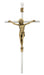 80-219 8" SILVER CROSS WITH GOLD TONE CORPUS CRUCIFIX BOXED - McVan