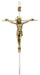 80-220 10" SILVER CROSS WITH GOLD TONE CORPUS CRUCIFIX BOXED - McVan