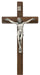 80-38 10 in. Walnut Crucifix Boxed - McVan