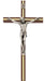 80-40 10 in. Walnut Stain Crucifix Boxed - McVan