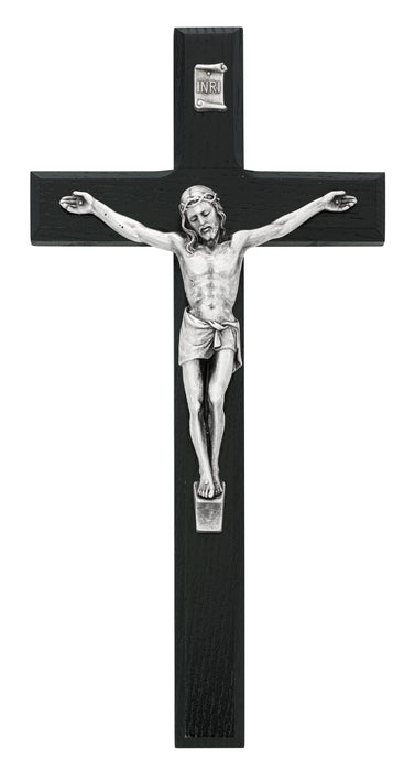 80-45 10 in. Black Crucifix Boxed - McVan