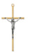 80-95 6 in. Brass Cross with Pewter Corpus Boxed - McVan