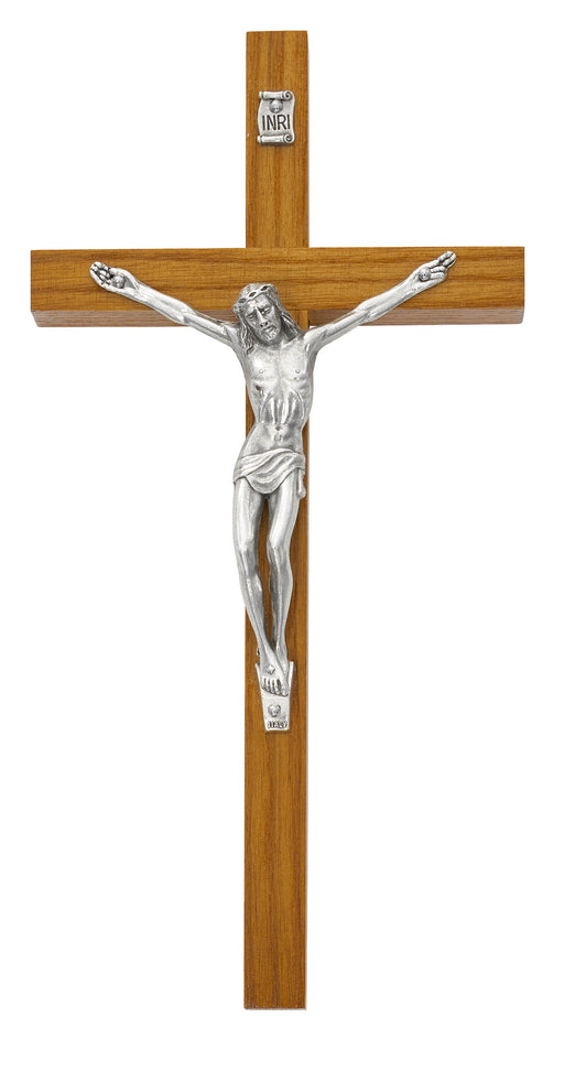 81-37 8" Walnut crucifix bagged - McVan