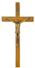 81-38 8" WALNUT  STAINED WITH GOLD CORPUS CRUCIFIX BAGGED - McVan