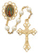 854HF Pearl like  Guadalupe Rosary Boxed - McVan