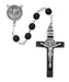 863DF Black St. Benedict Rosary Boxed - McVan