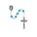 875-AQG Aqua Glass March Rosary Boxed - McVan