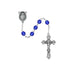 875-BLG Dark Blue Glass September Rosary Boxed - McVan