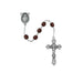 875-GAG Dark Red Glass January Rosary Boxed - McVan