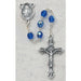 875-ZRG Dark Blue Glass September Rosary Boxed - McVan