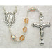 875L-RSF Pink Glass October Rosary Boxed - McVan