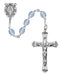 875L-ZRF Light Blue Glass December Rosary Boxed - McVan