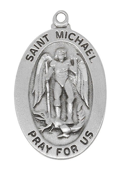 AN461MK Pewter St. Michael Pendant - McVan