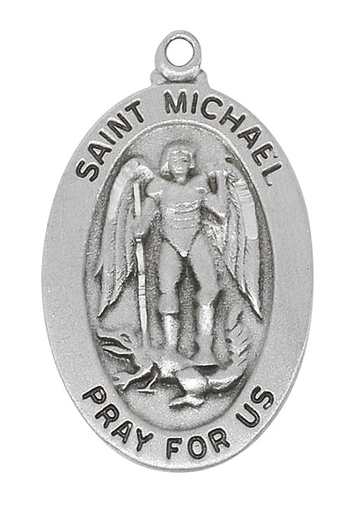 AN461MK Pewter St. Michael Pendant - McVan