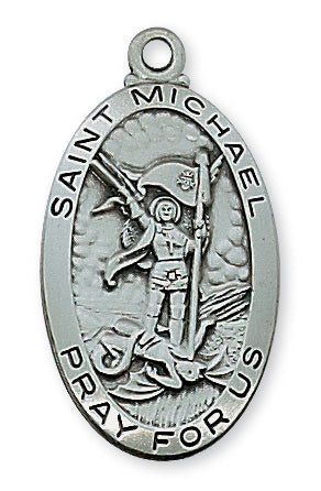 AN550MK Pewter St. Michael Pendant - McVan