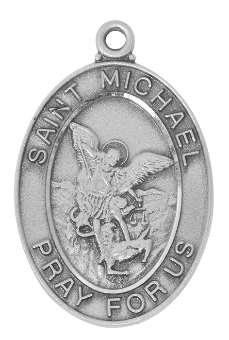 AN684MK Pewter St. Michael Pendant - McVan