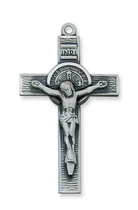 AN9078 Pewter St. Benedict Crucifix Pendant - McVan