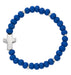 B1006C BABY BLUE WOOD STRETCH BRACELET AND HANG BAG - McVan