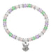 B1018C MULTI CRYST BABY STRETCH BRACELET AND HANG BAG - McVan