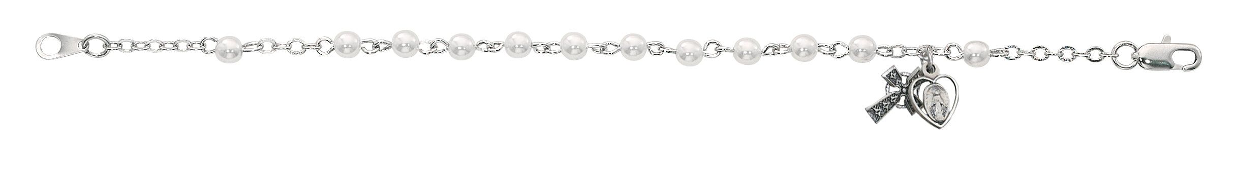 B50DM 6.5 in Pearl Irish Rosary Bracelet Boxed - McVan