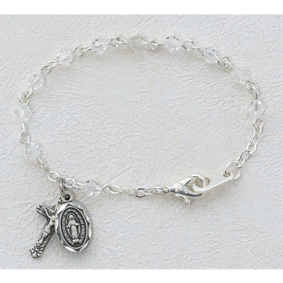 BR126D 5 1/2in Crystal Baby Bracelet - McVan