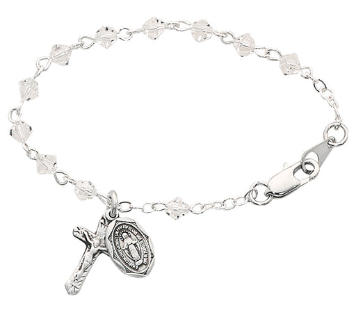 BR126 5 1/2in Crystal Baby Bracelet - McVan