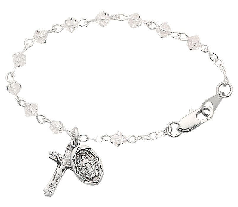 BR126 5 1/2in Crystal Baby Bracelet - McVan