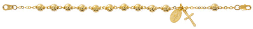 BR1 Gold plate Rosary Bracelet boxed - McVan