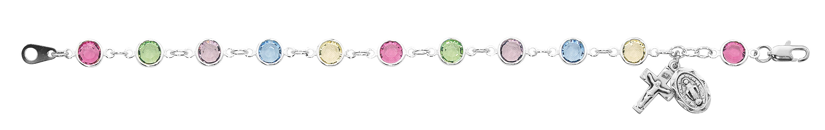 BR225 7.5in Multi Crystal Bracelet Boxed - McVan