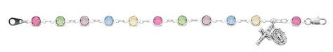 BR225 7.5in Multi Crystal Bracelet Boxed - McVan