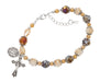 BR359 Amber and Cream Beads with Adjustable Links - McVan