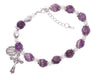 BR360 Amethyst Stone Beads with Adjustable Links at Clasp - McVan