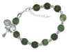 BR362 Moss Agate Stone Beads with Adjustable Links - McVan