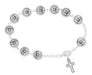 BR386 METAL HOLY SPIRIT ROSARY BRACELET DELUXE BOX - McVan