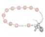 BR388 FROSTED PINK AB ROSARY BRACELET DELUXE BOX - McVan