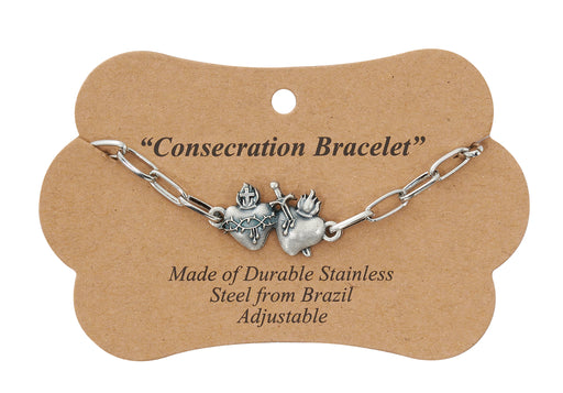 BR3 immaculate/Sacred Heart Bracelet carded - McVan