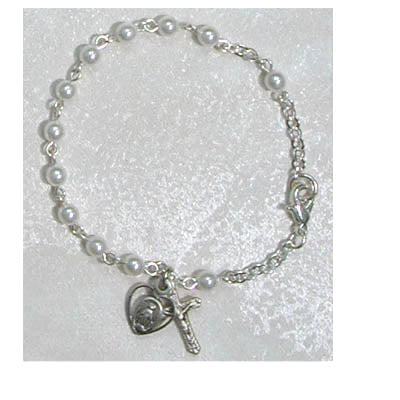 BR75M 6.5in Pearl Rosary Bracelet Boxed - McVan
