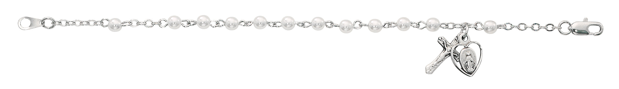 BR79M 6.5in Pearl Rosary Bracelet Boxed - McVan